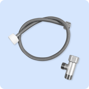 Brass Tank Adapter and Stainless Steel Braided Hose for Aura/Cloud/Cloud+/Ace